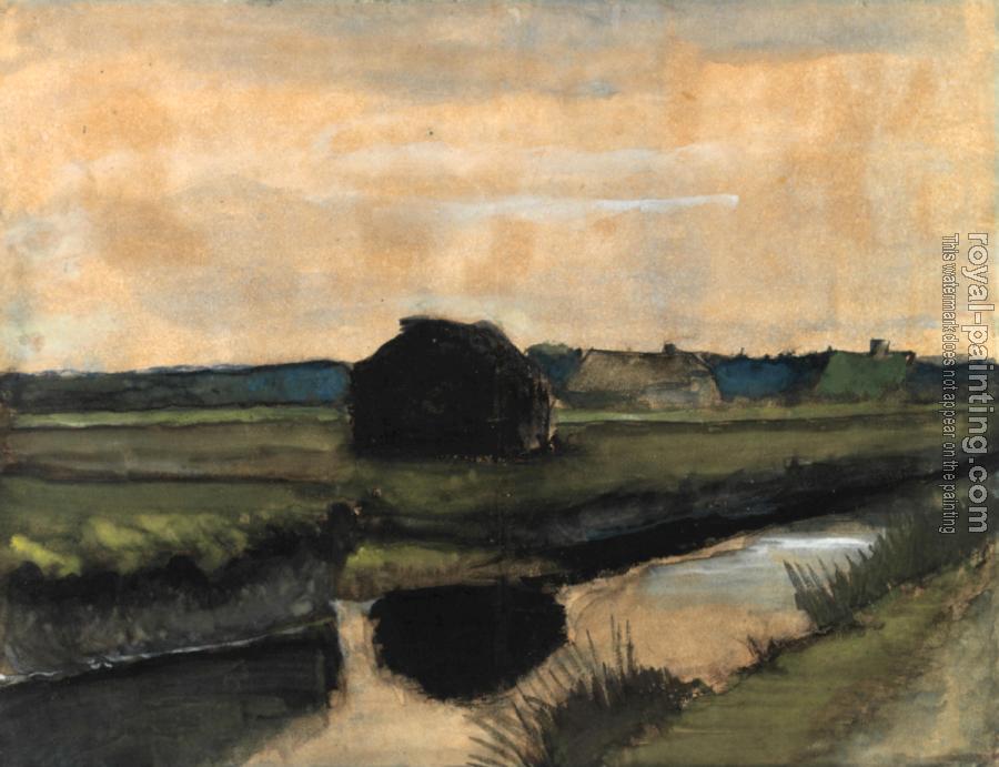 Vincent Van Gogh : Landscape at Nightfall